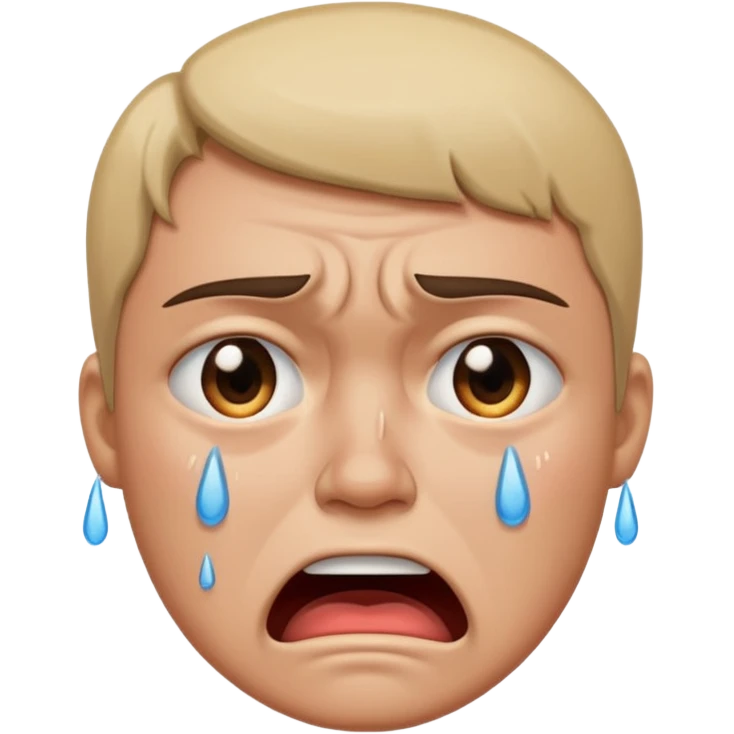 angry and cry emoji