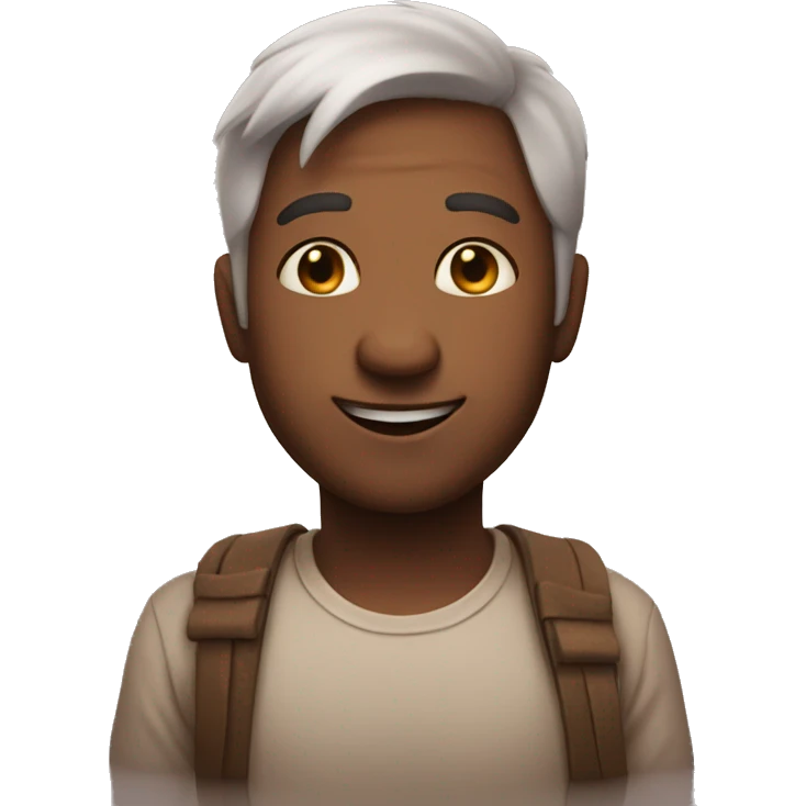 🙂 with rosy cheeks emoji