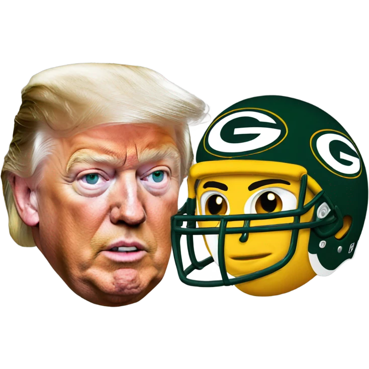 Packers and Trump  emoji