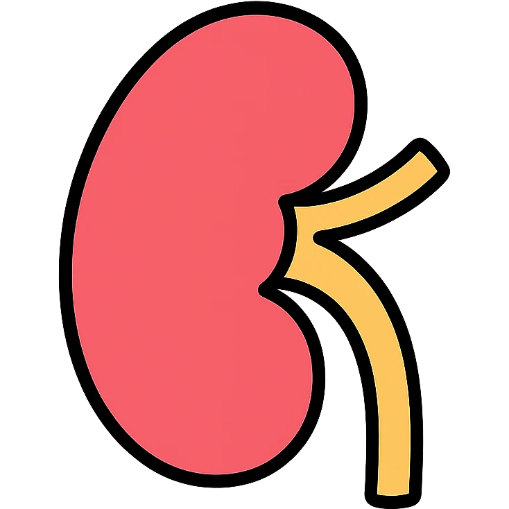 kidney minimal flat design no text emoji