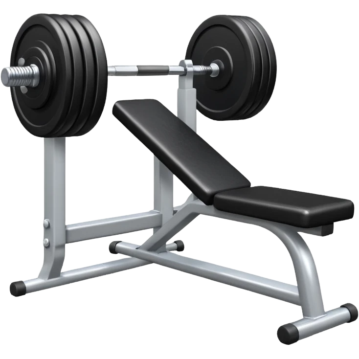 gym bench with a single dumbbell on it emoji