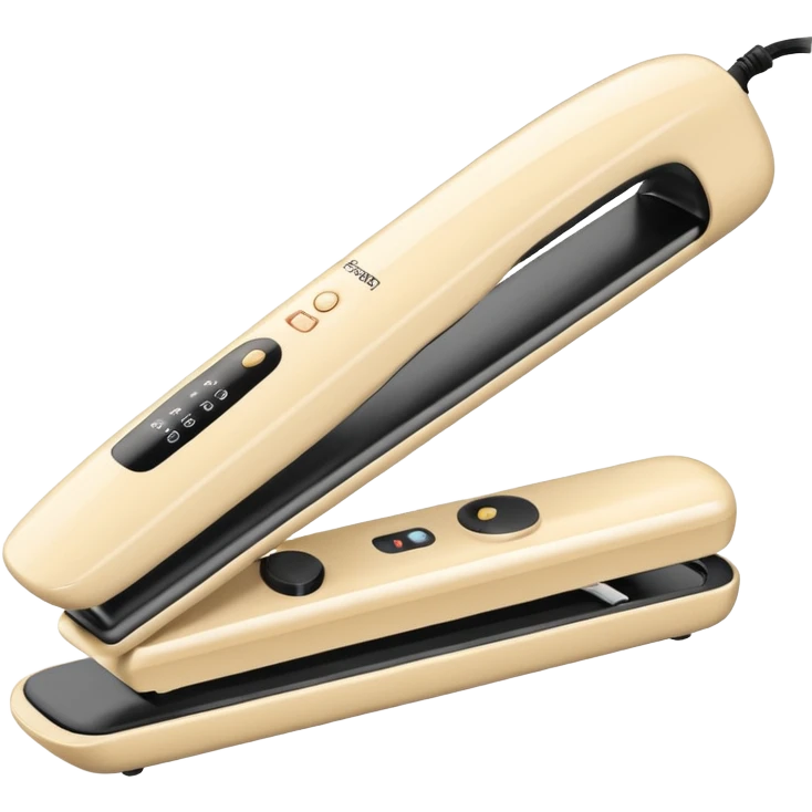 White color Hair straightener emoji