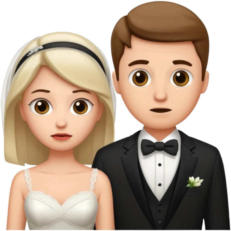 confused newlywed couple emoji