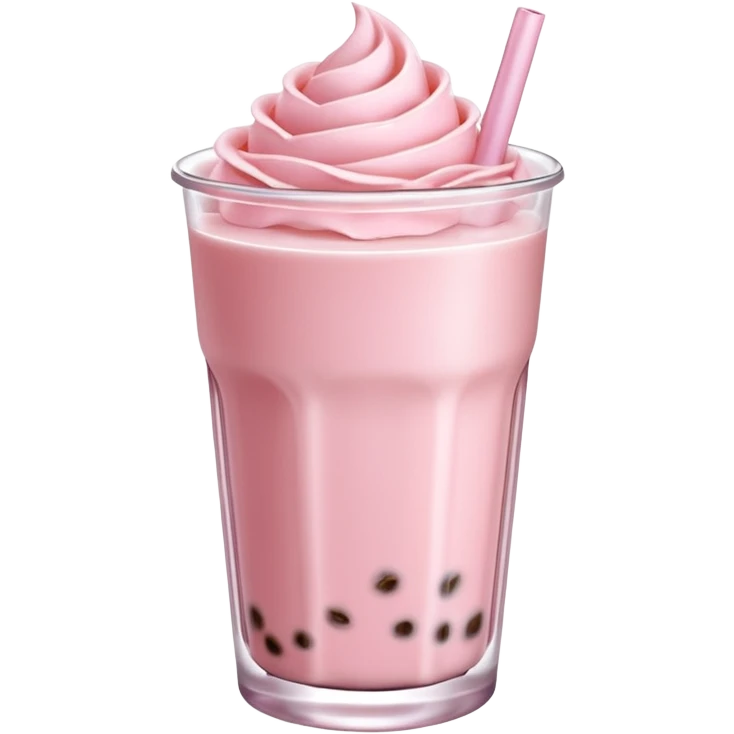 rose milk tea emoji