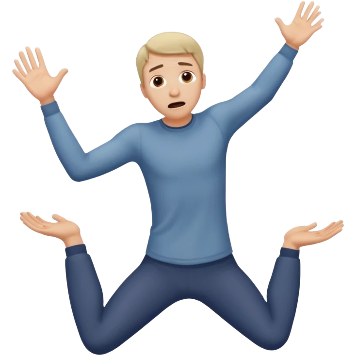 man falling into the void emoji
