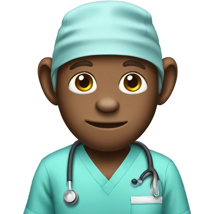 Monkey in scrubs emoji