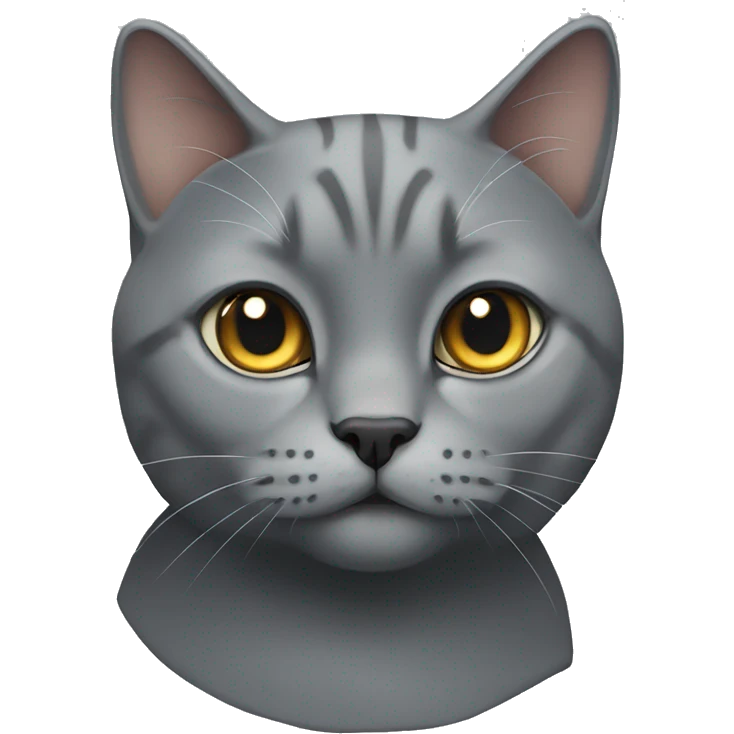 Grey British cat emoji