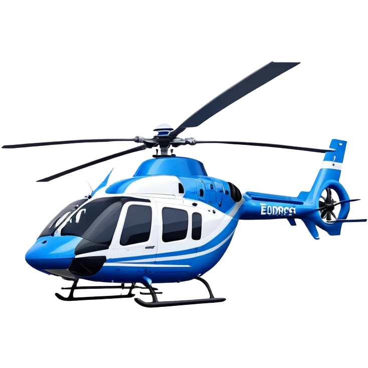 Eurocopter EC135 - Airbus Helicopters (Model Year: 2020) (Iconic colour: Blue and white) emoji