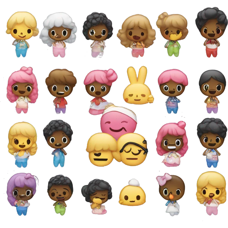Emoji with sanrio melodie emoji