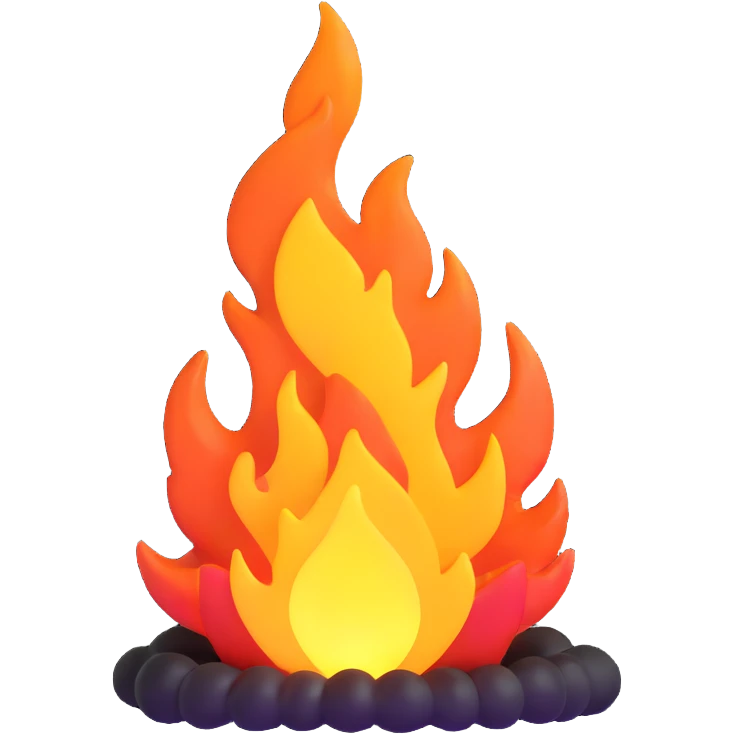 blazing fire emoji