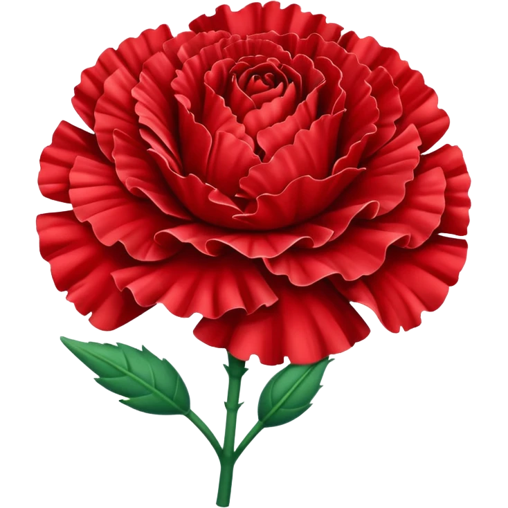 red carnation emoji
