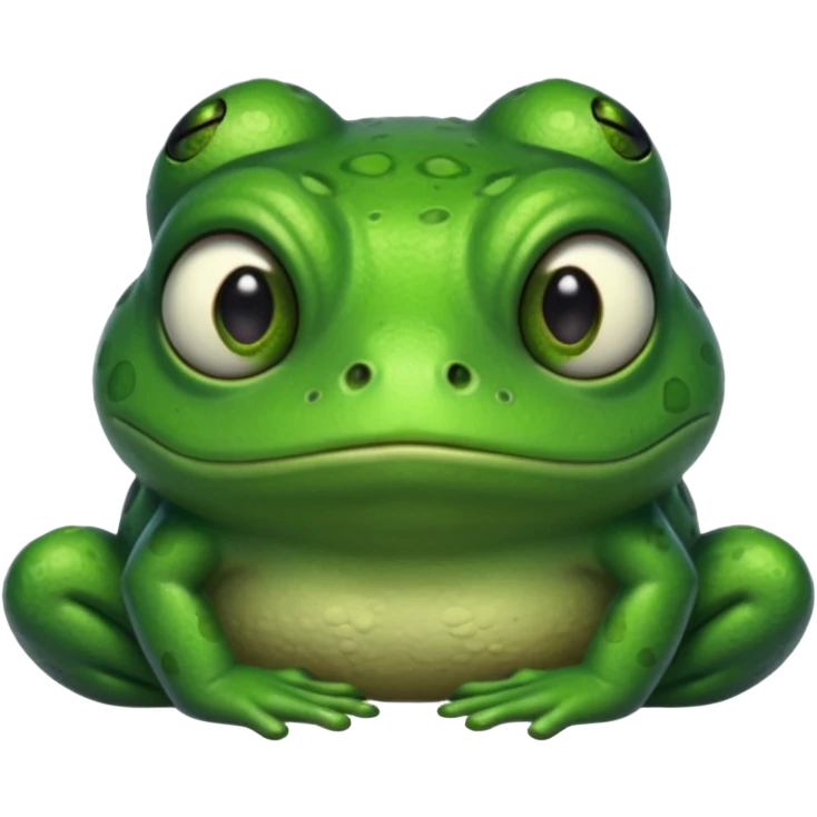 A sad frog emoji