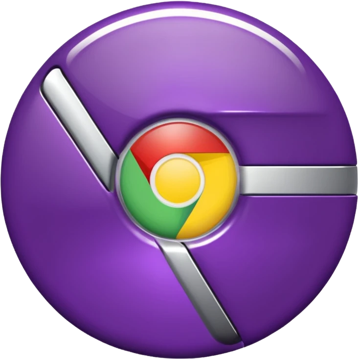 dark purple google chrome logo emoji