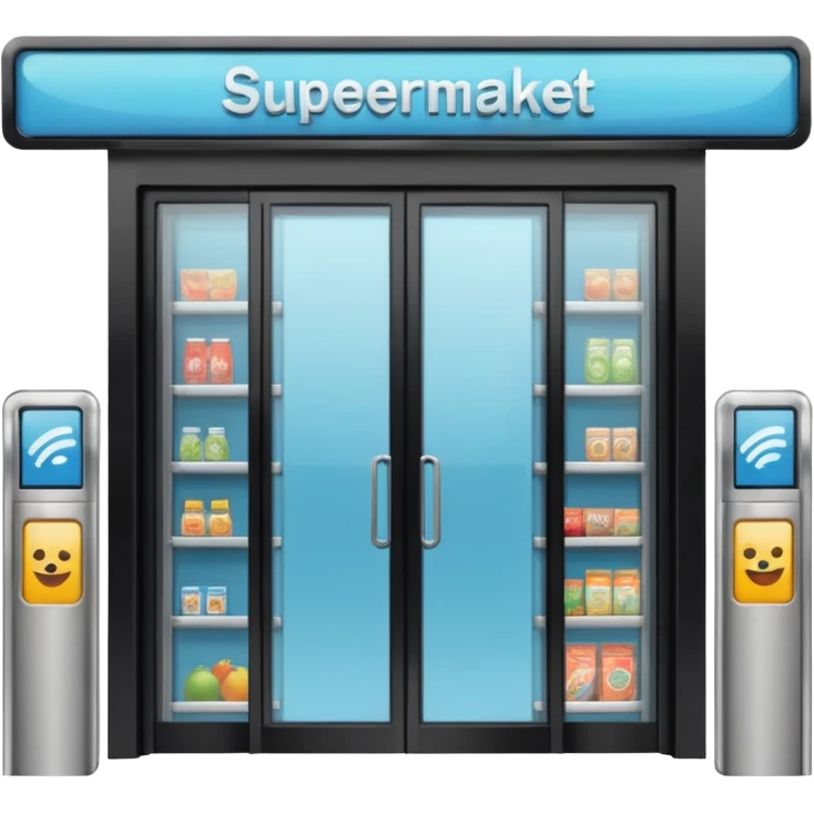 Front Supermarket🛒Entrance emoji