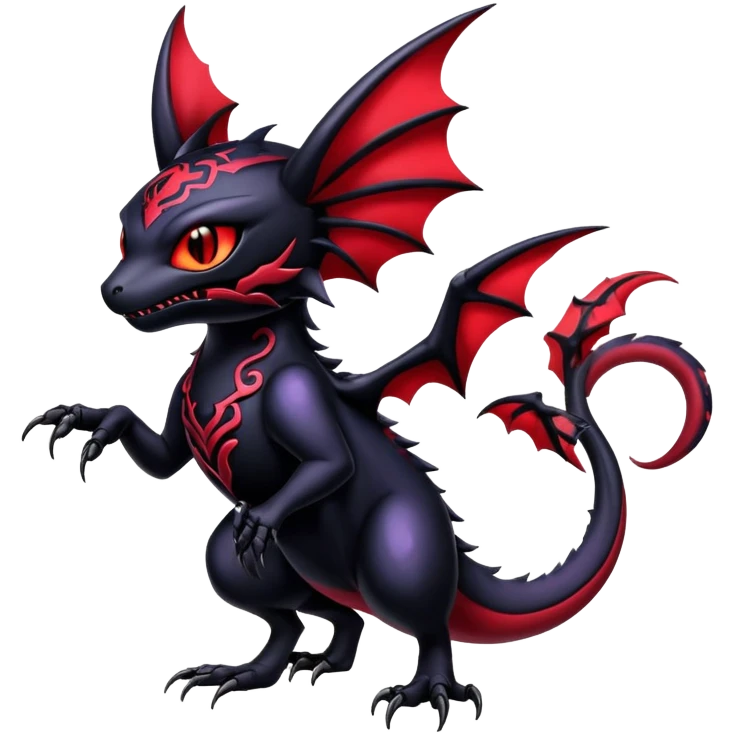 Shiny Epic Badass Gothic Noibat-Salandit-Litten-Hybrid emoji
