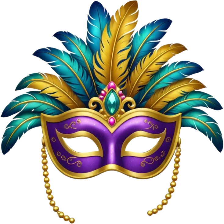 Antifaz de carnaval emoji