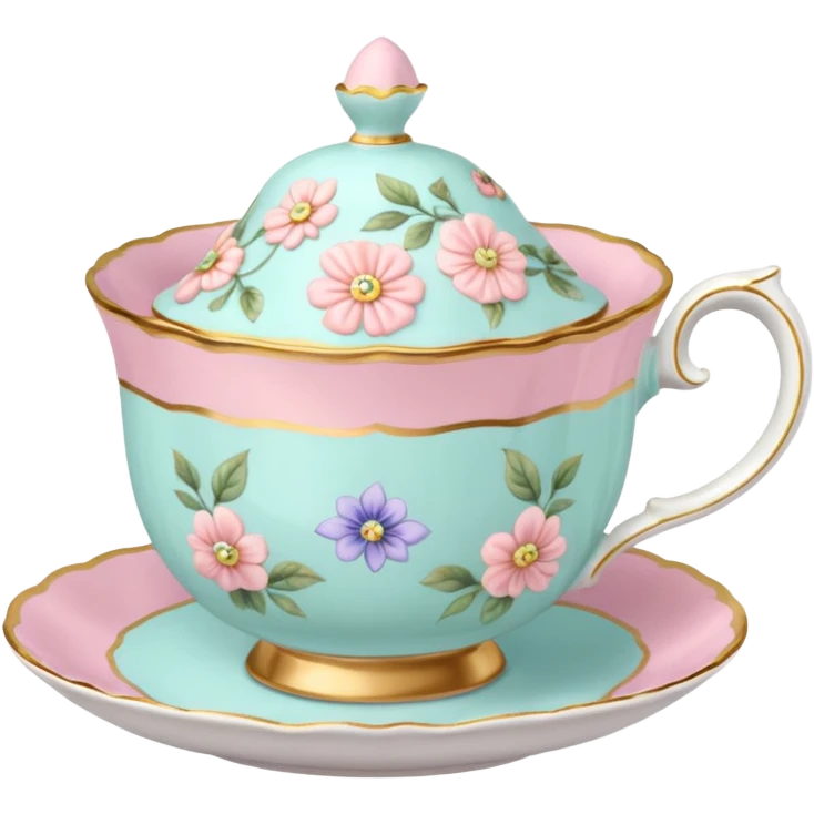 Madeleine Hatter inspired teacup emoji