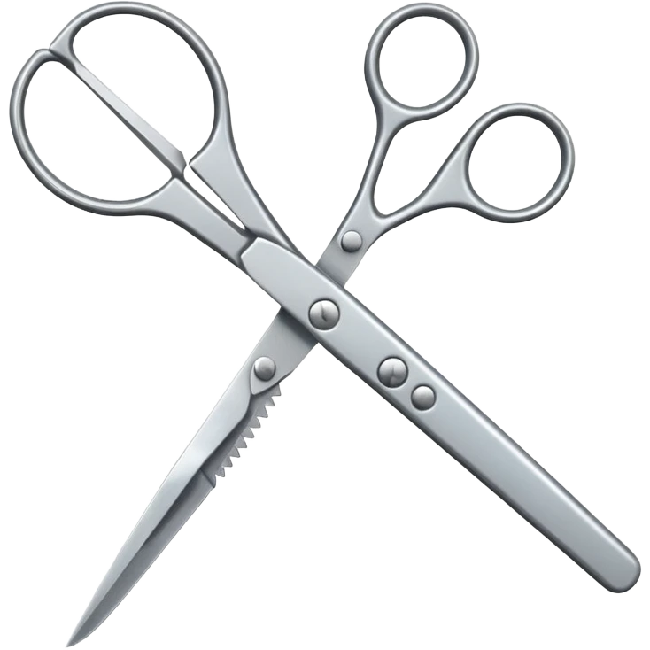 Scissors big open emoji