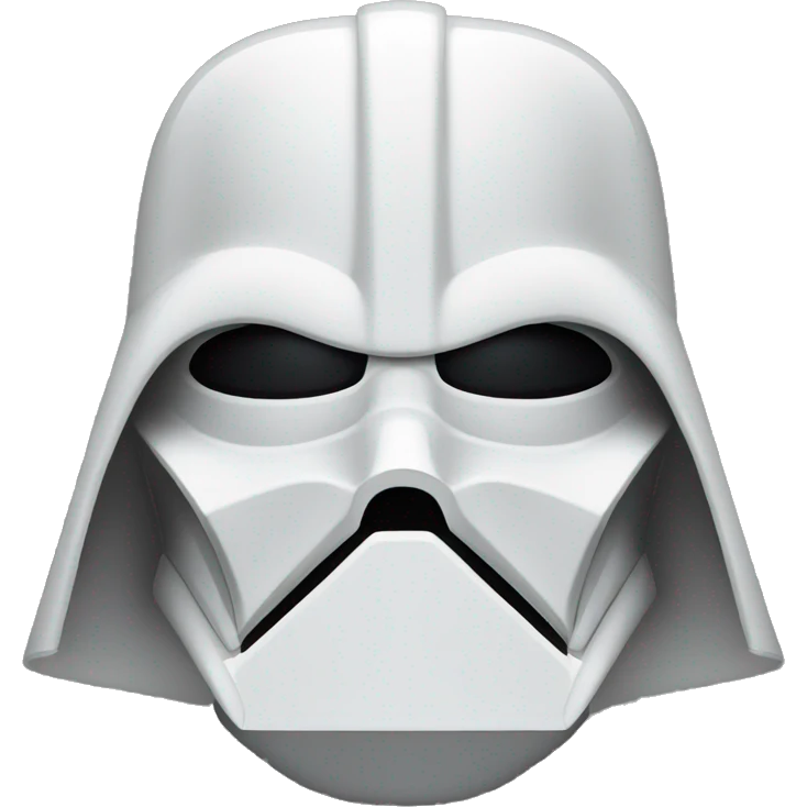 White darth Vader emoji
