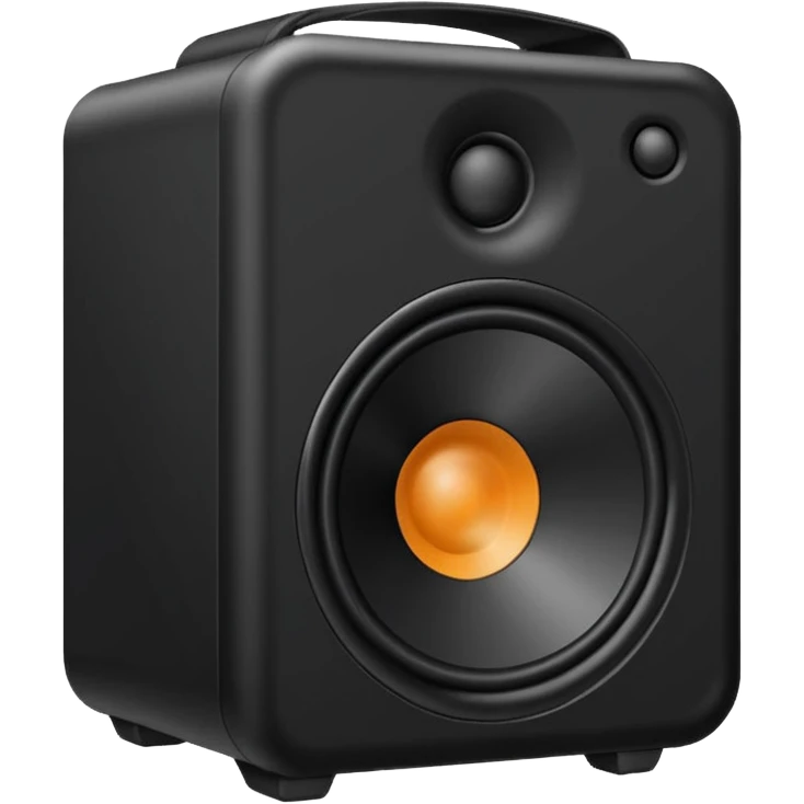 black speaker emoji