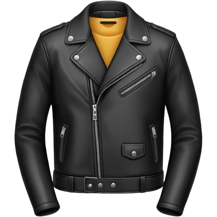 leather black  jacket emoji