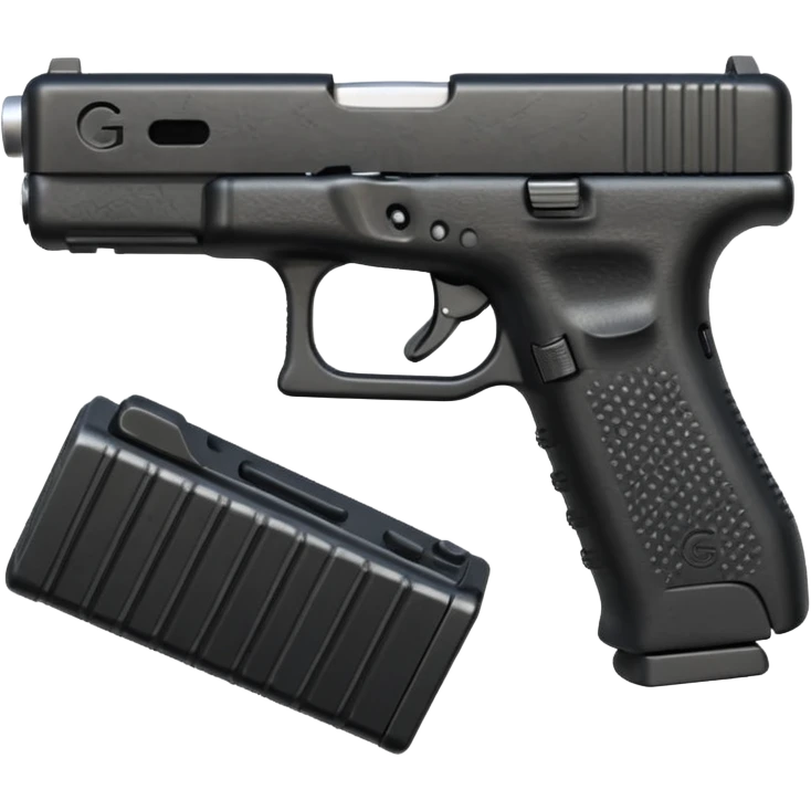 Make a Glock with a drum mag emoji