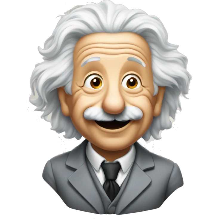albert einstein vawes hand smiling emoji