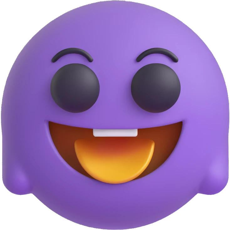 grimace 3D emoji style emoji
