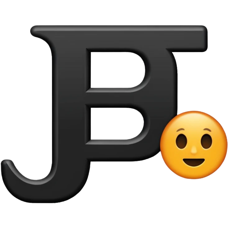 PNP Letters in modern font emoji | AI Emoji Generator
