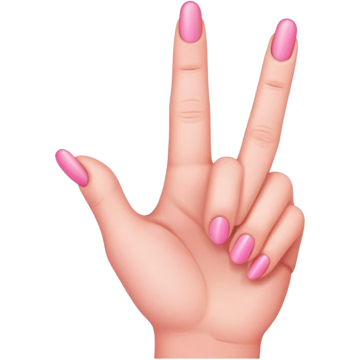 pink middle finger emoji