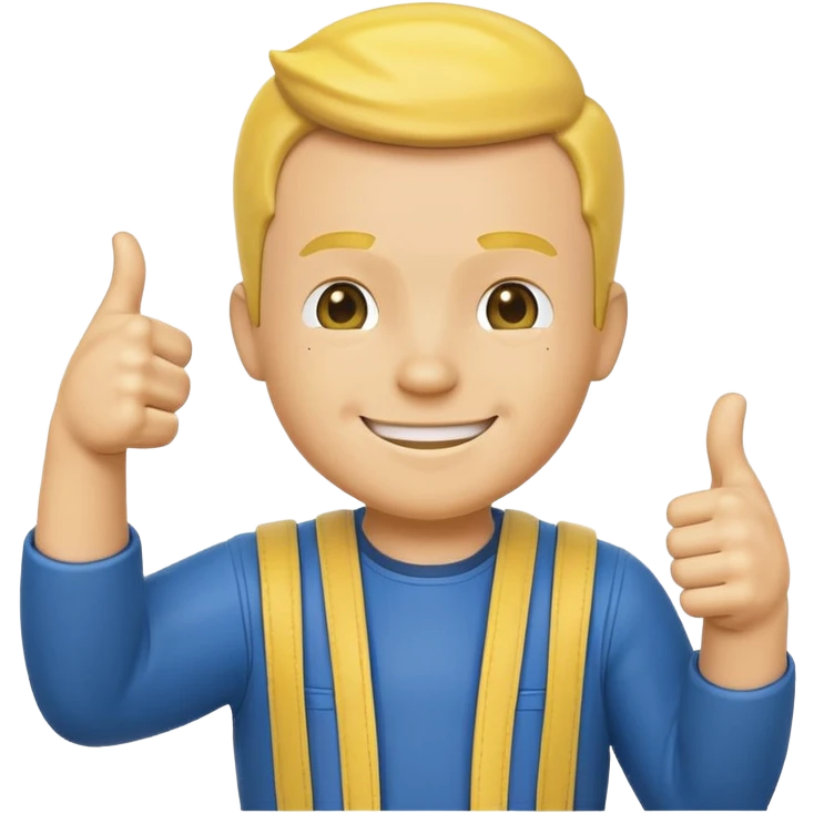 fallout 4 vault boy with thumbs up emoji