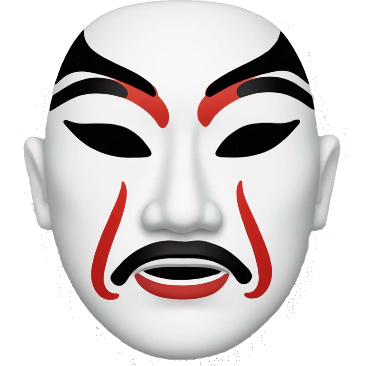 Kabuki face mask emoji