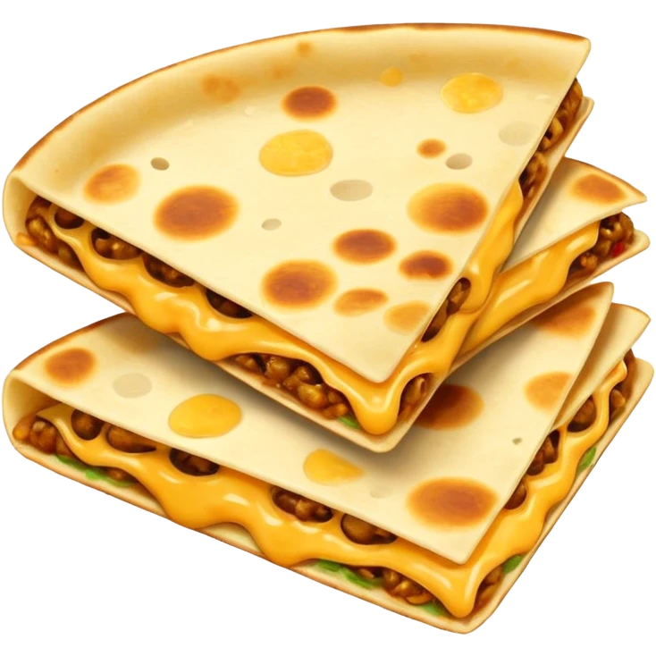 quesadilla, simple, appetizing, isolated on white background emoji