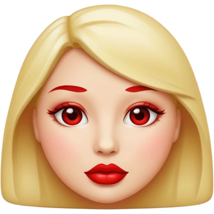 red lips emoji