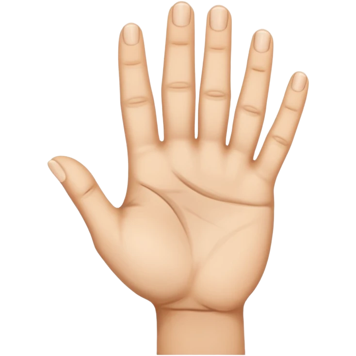 mano sin 1 dedo emoji
