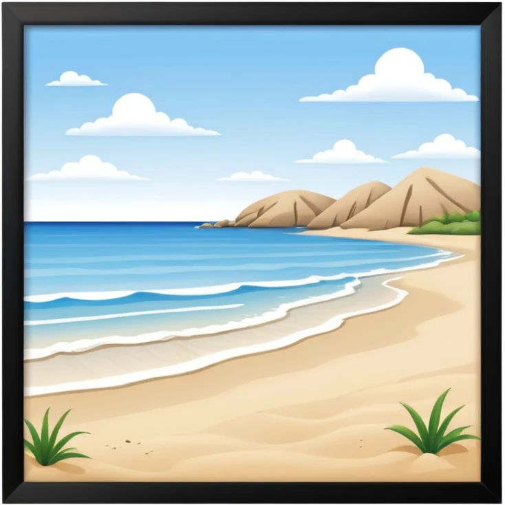 Seashore emoji