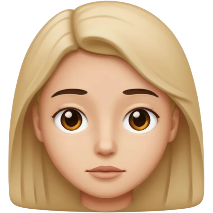 not smiling person emoji
