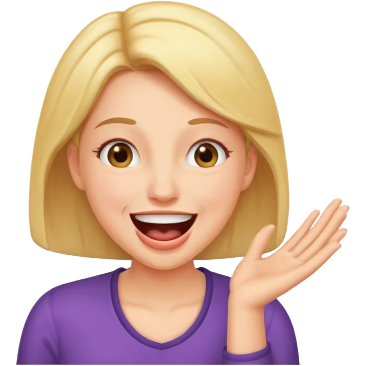 woman burping emoji