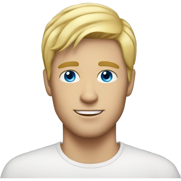 blonde man with blue eyes emoji