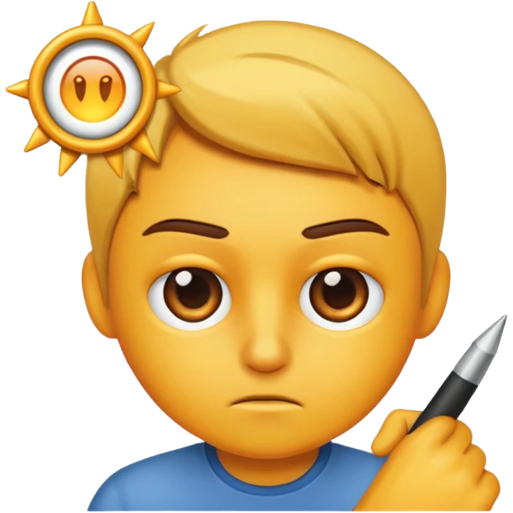 focusing emoji