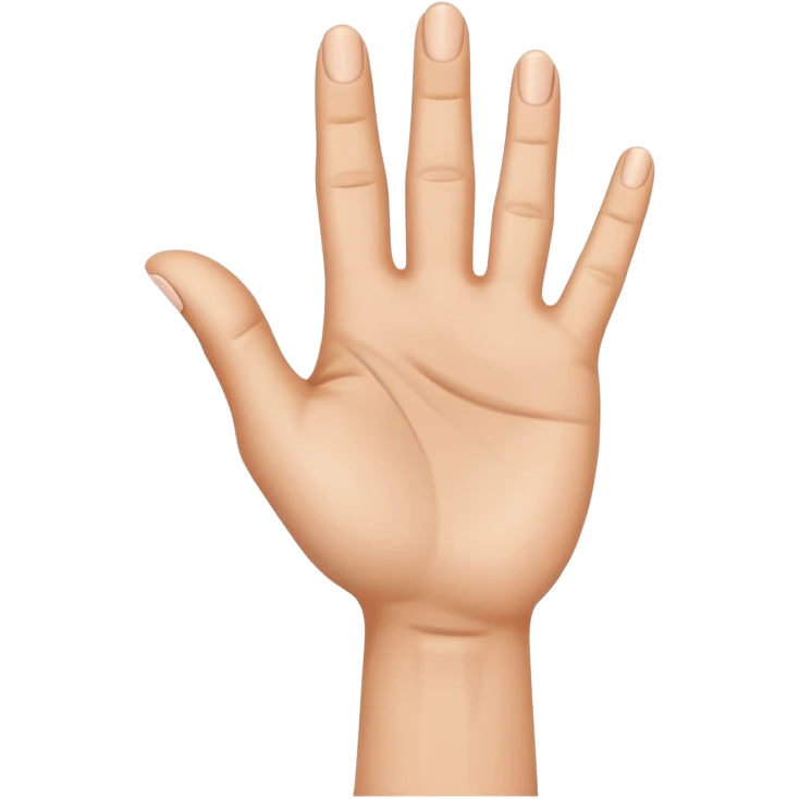 Cupped hand with pointer finger up emoji