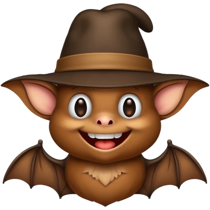 bat with hat emoji