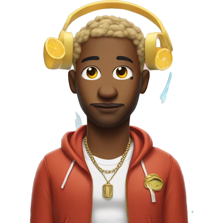 Juice world the rapper with a halo and wings emoji