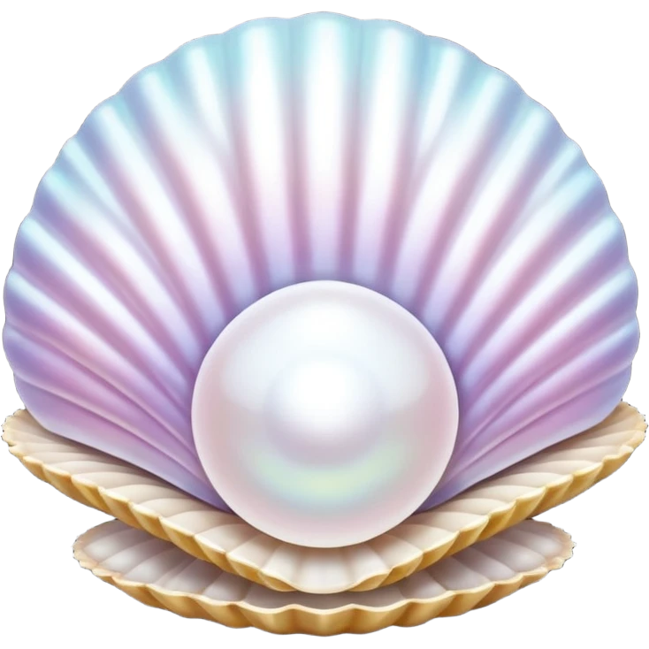 pearls in shells, rotate emoji