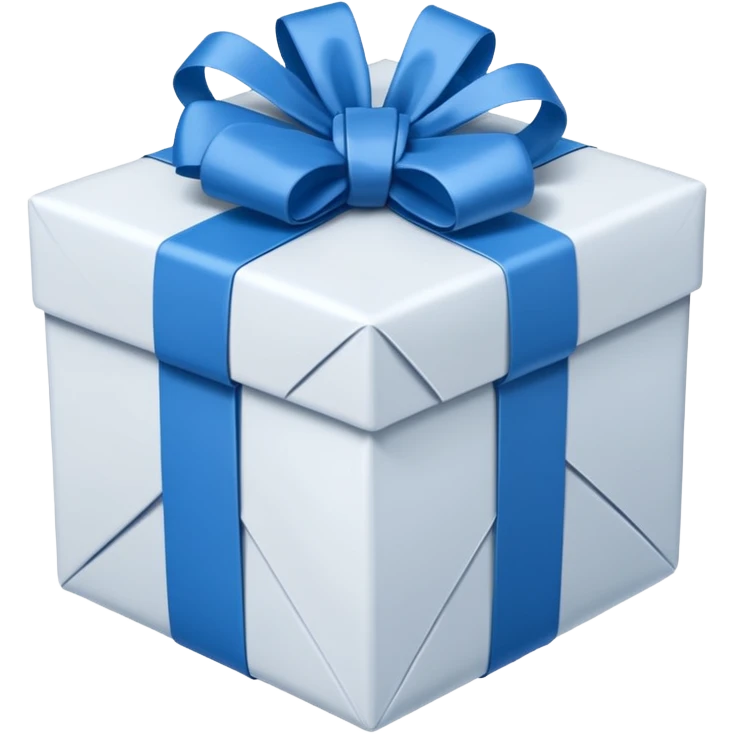 present inblue white emoji