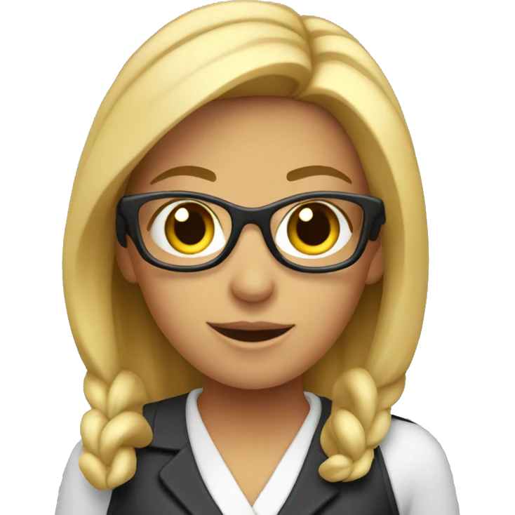 A lady reporter emoji