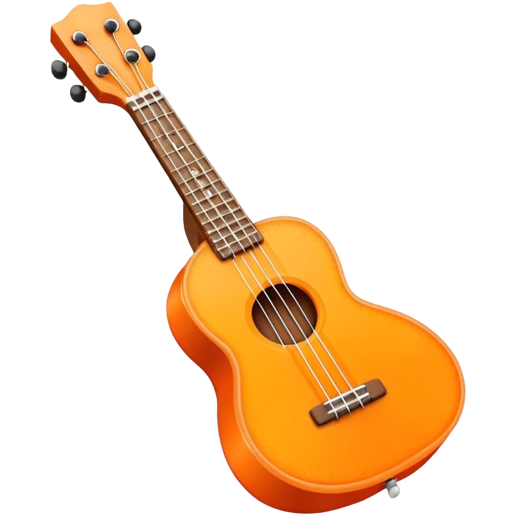 Ukulele that looks like an orange slice emoji