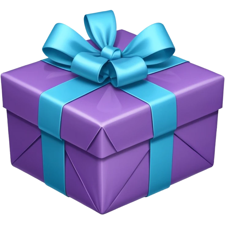 smooth rainbow gift emoji