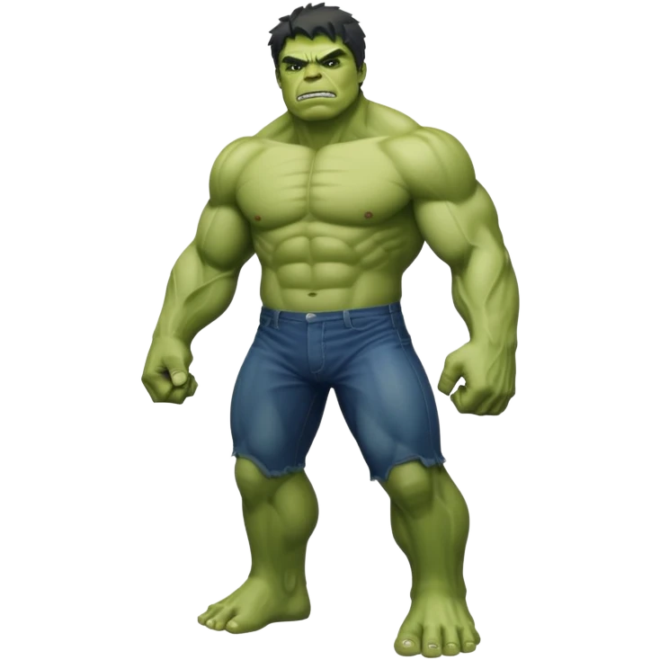Hulk full body emoji
