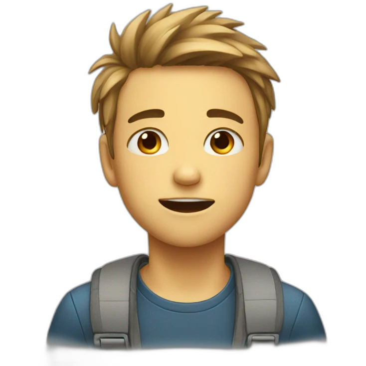 a boy smiling and crying emoji